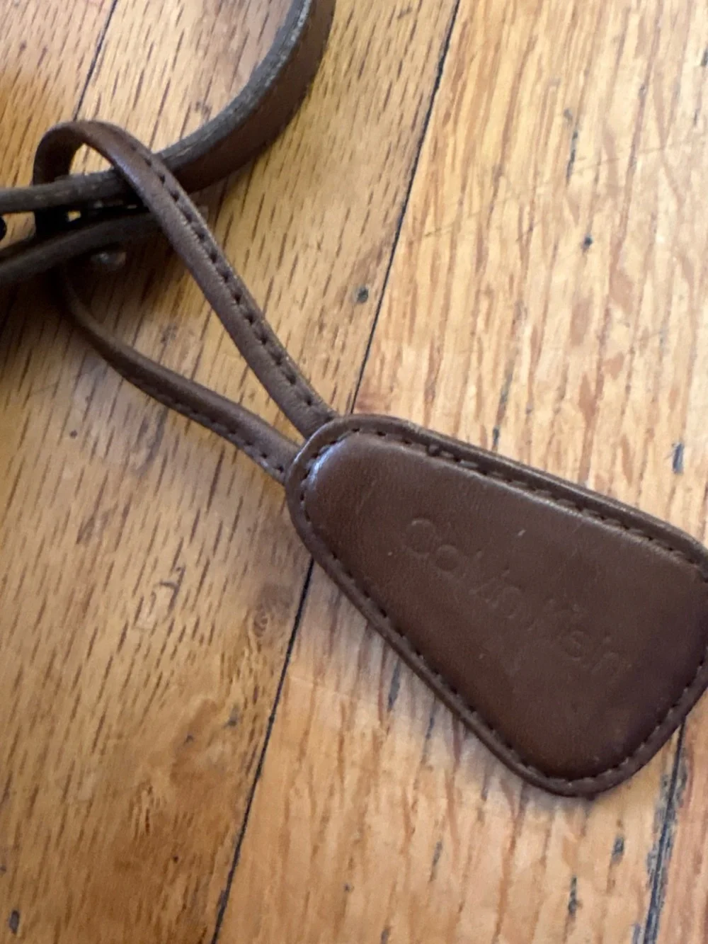Brown Leather Crossbody Messenger Bag - Unbranded vintage Calvin Klein